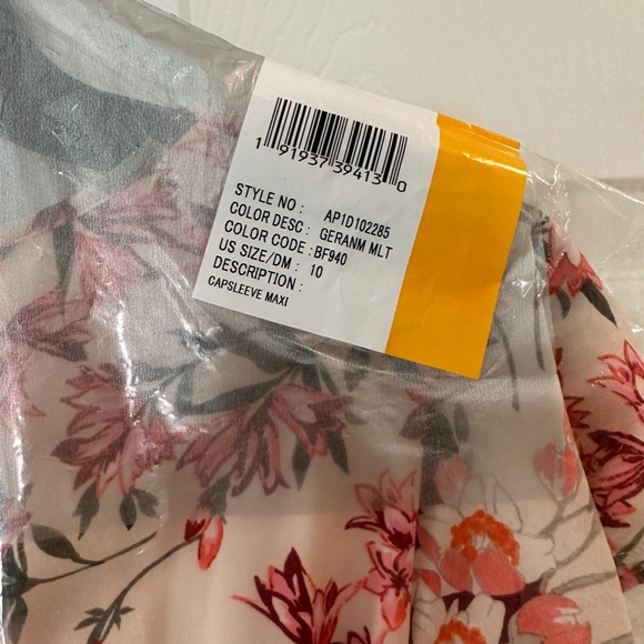 NWT Adrianna Papell size 10 multicolor floral maxi dress - Picture 11 of 11